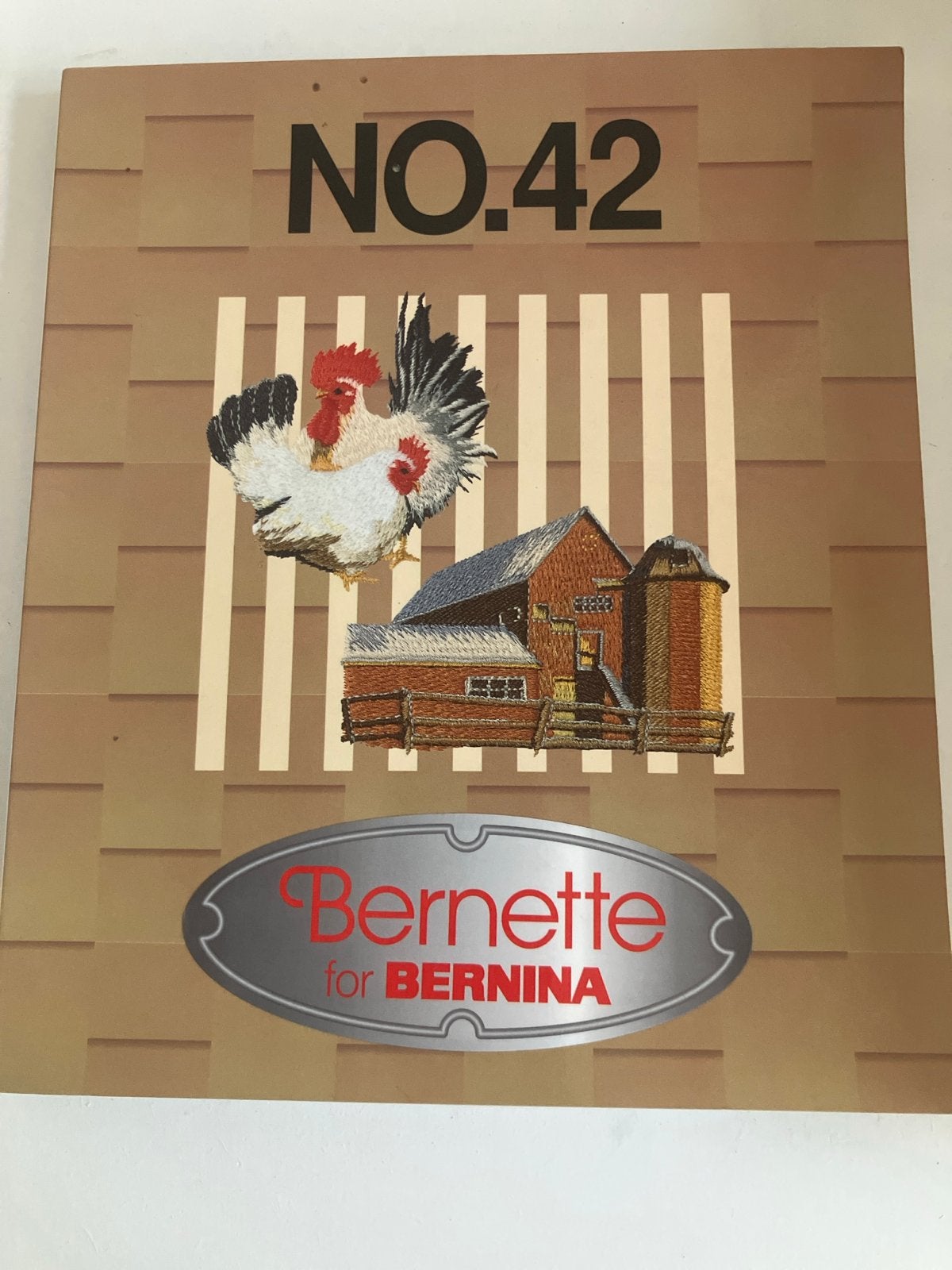 Borduurpatronen borduurkaart nr. 42 - Boerderij, Ophalen, Zo goed als nieuw, Machineborduren, Onderdeel of Toebehoren