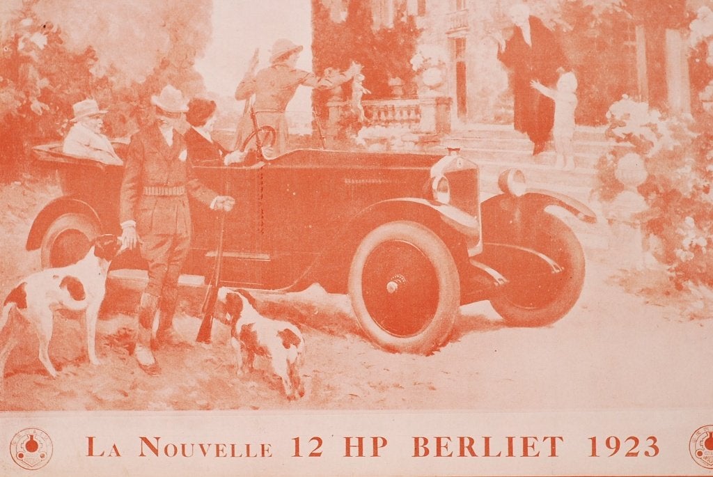 1923 La Nouvelle 12 HP Berliet - Illustratie, Verzenden, Voor 1940, Zo goed als nieuw, Overige onderwerpen