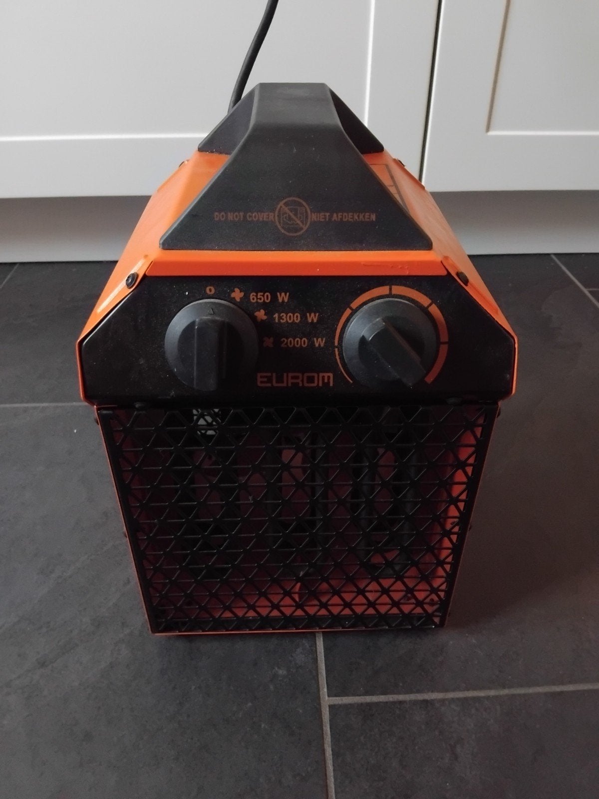 Eurom EK Delta 2000 elektrische kachel 2000W, 30 tot 80 cm, Gebruikt, Kachel, Minder dan 60 cm