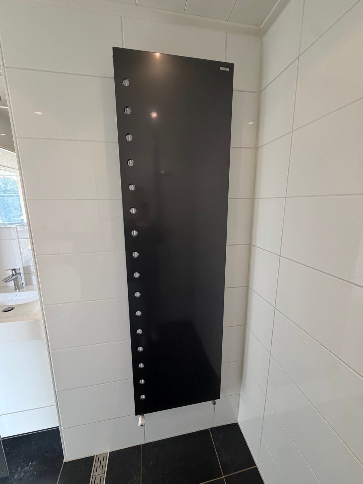 Design Radiator Zwart 170x49,5 cm, Ophalen, Gebruikt, Radiator, Minder dan 60 cm