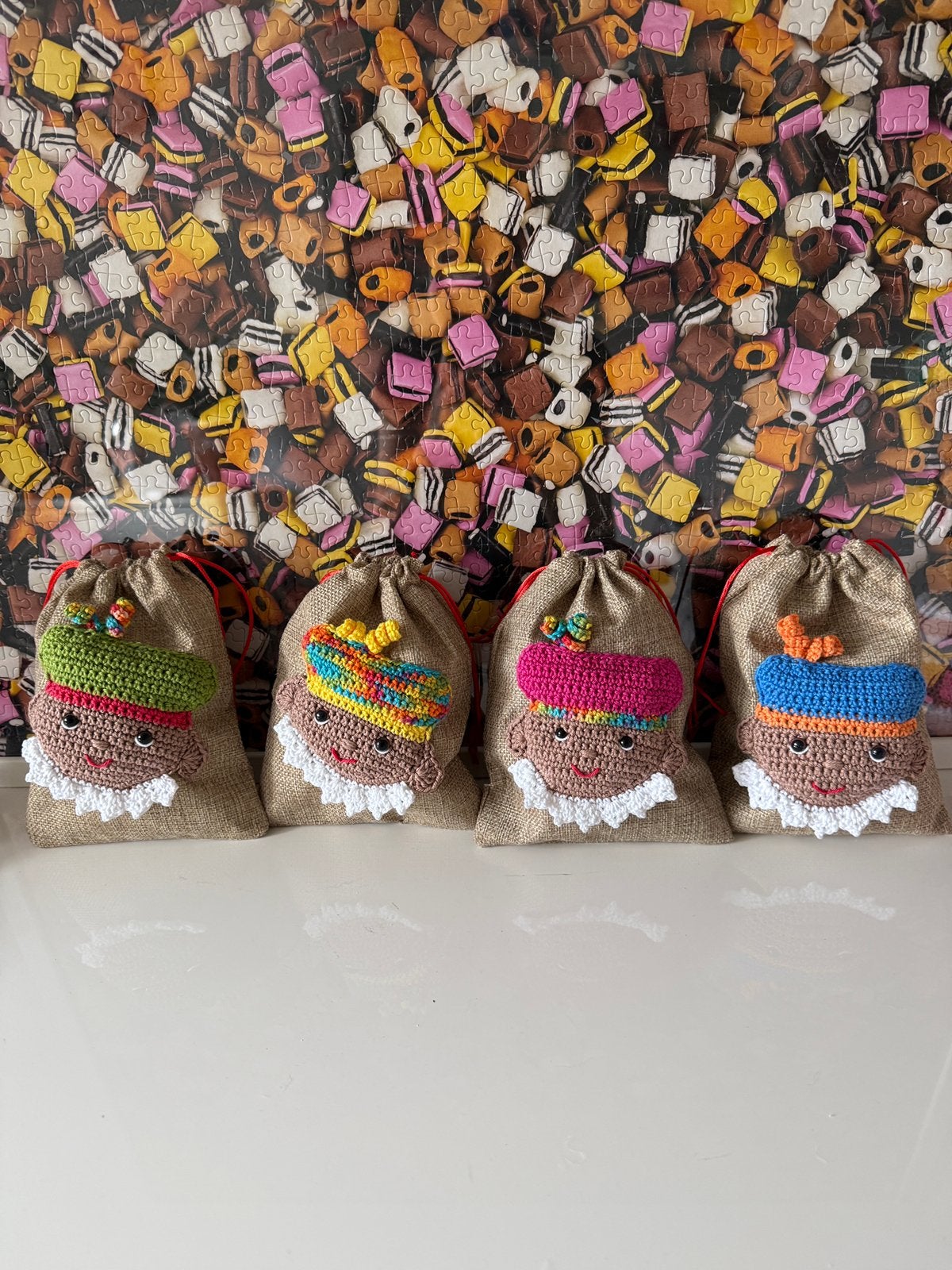Pepernoot zakje met pietje erop, Diversen, Sinterklaas, Ophalen of Verzenden, Nieuw