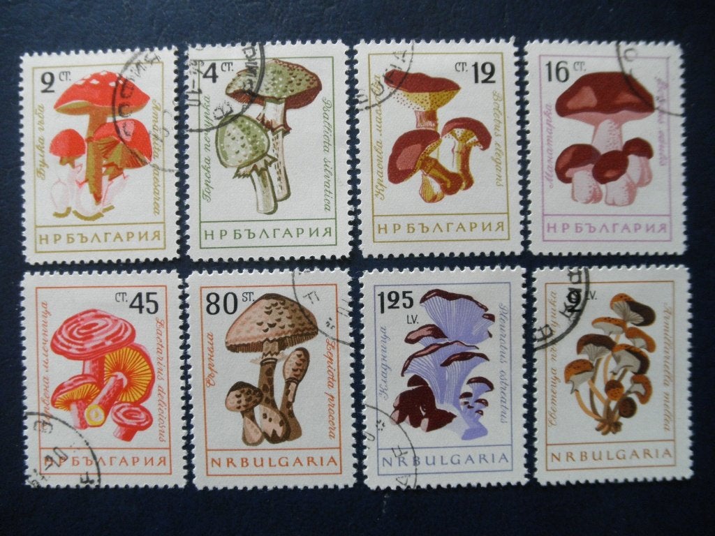 Postzegels Bulgarije 1961 paddenstoelen - cat.w. € 4,50., Ophalen of Verzenden, Bulgarije, Gestempeld