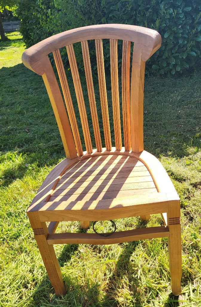 Eetkamerstoelen, Huis en Inrichting, Stoelen, Ophalen, Gebruikt, Overige kleuren, Teak hout, knus, mooi, warm