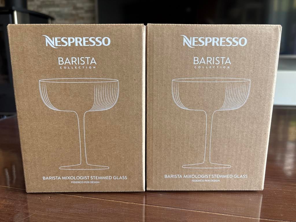Nespresso Barista Mixologist Stemmed Glass (2 stuks), Nieuw, Ophalen of Verzenden, Overige merken, Glas