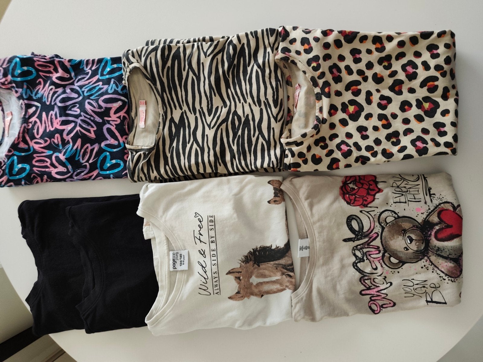 Meisjes longsleevs 134/140, Kinderen en Baby's, Kinderkleding | Maat 134, Ophalen, Meisje, Jurk of Rok