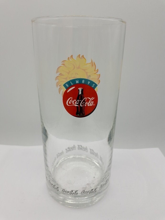 Coca-Cola Glas Always met zonnetje, Ophalen of Verzenden, Gebruikt, Gebruiksvoorwerp