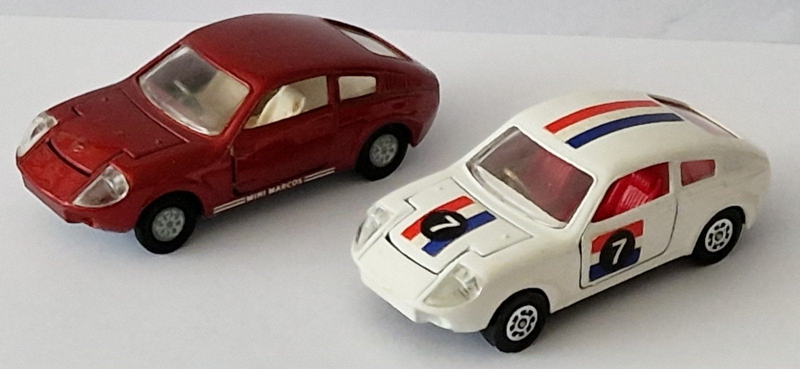 2x Corgi Toys Mini Marcos 850 GT (Mint), Verzenden, Zo goed als nieuw, Auto, Corgi