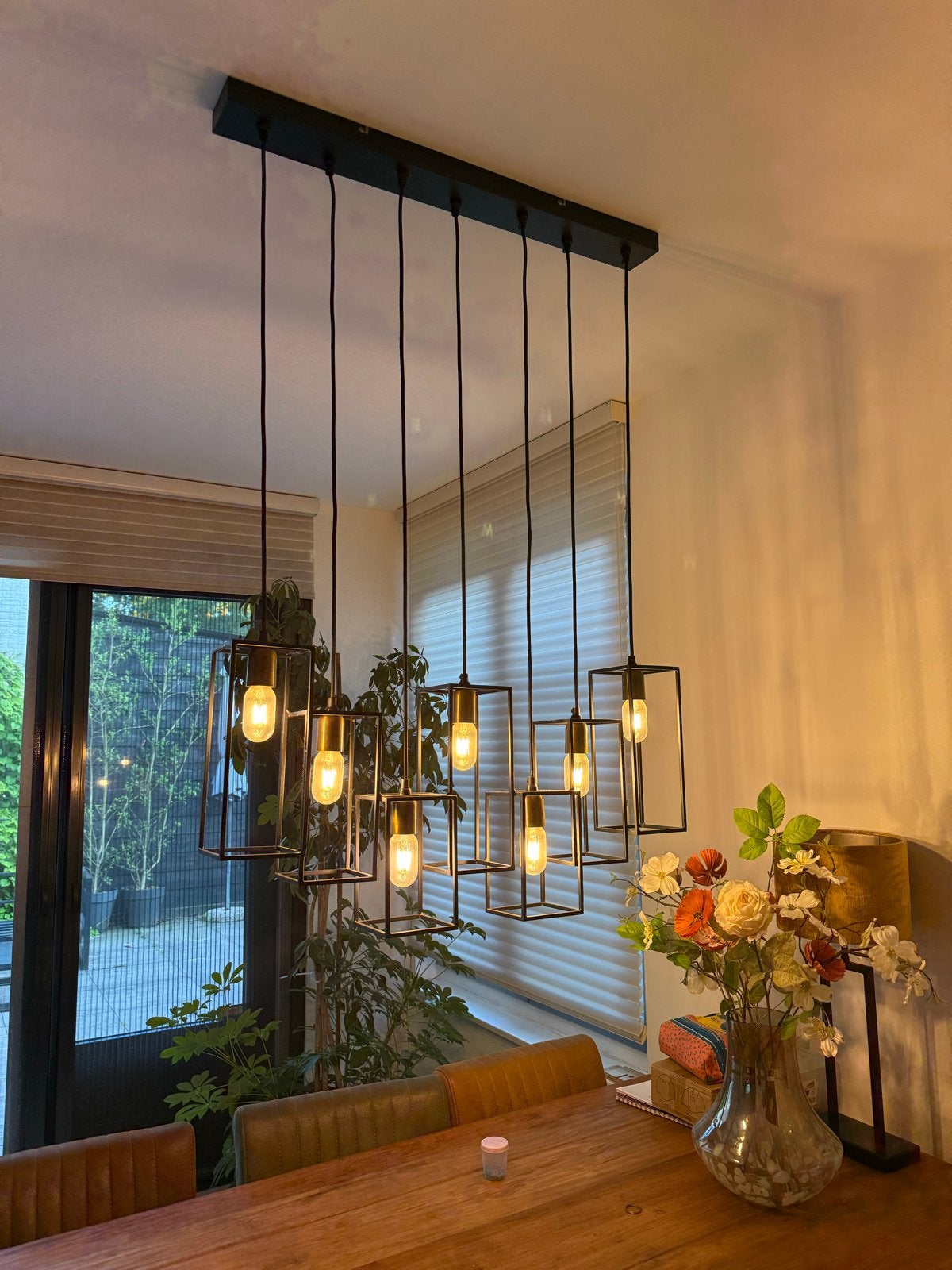 Moderne hanglamp met dimbare verlichting, Ophalen, Zo goed als nieuw, Metaal, E27 (groot)