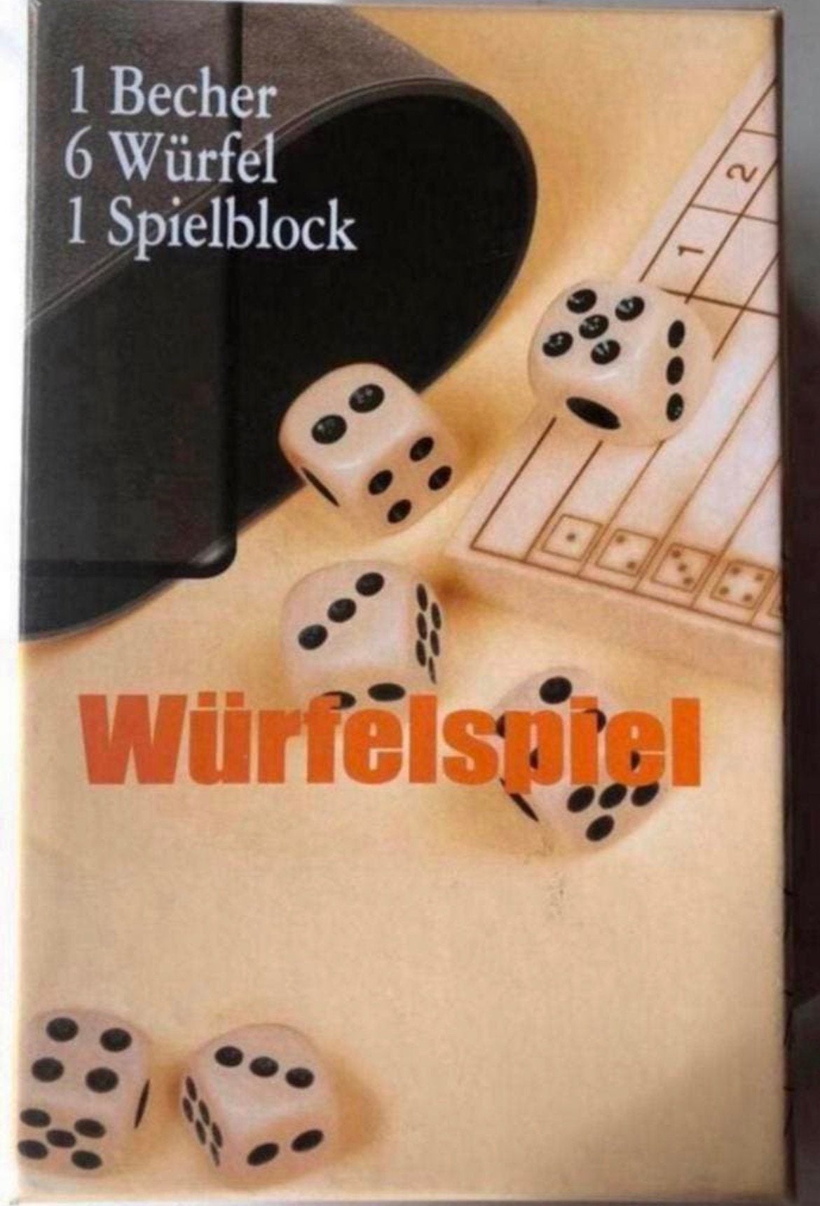 Würfelspiel mit 6 Würfel 34 spiele Yahtzee Duits Deutsch, Vijf spelers of meer, Ophalen of Verzenden, Nieuw