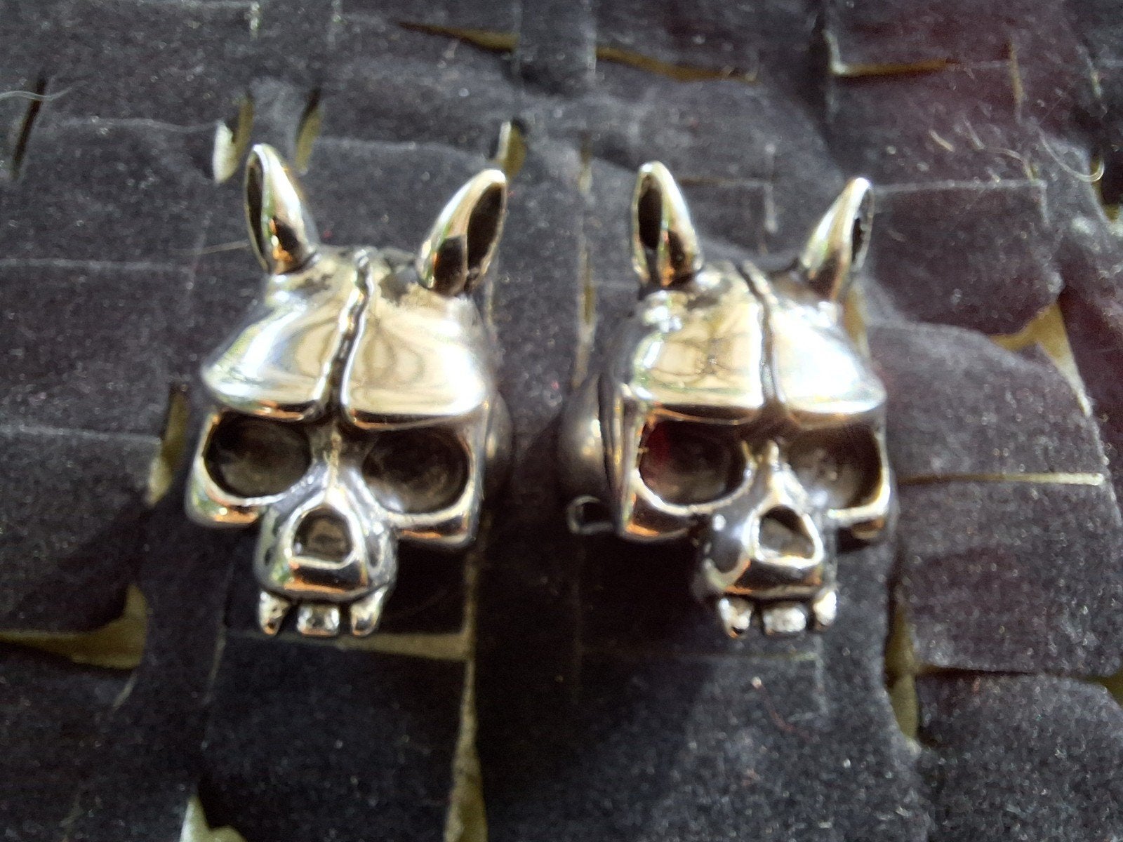 Nieuwe RVS Bunny Skull Gothic Metal Ring - Maat 8, 20 of groter, IJzer of Staal, Nieuw, Ophalen of Verzenden