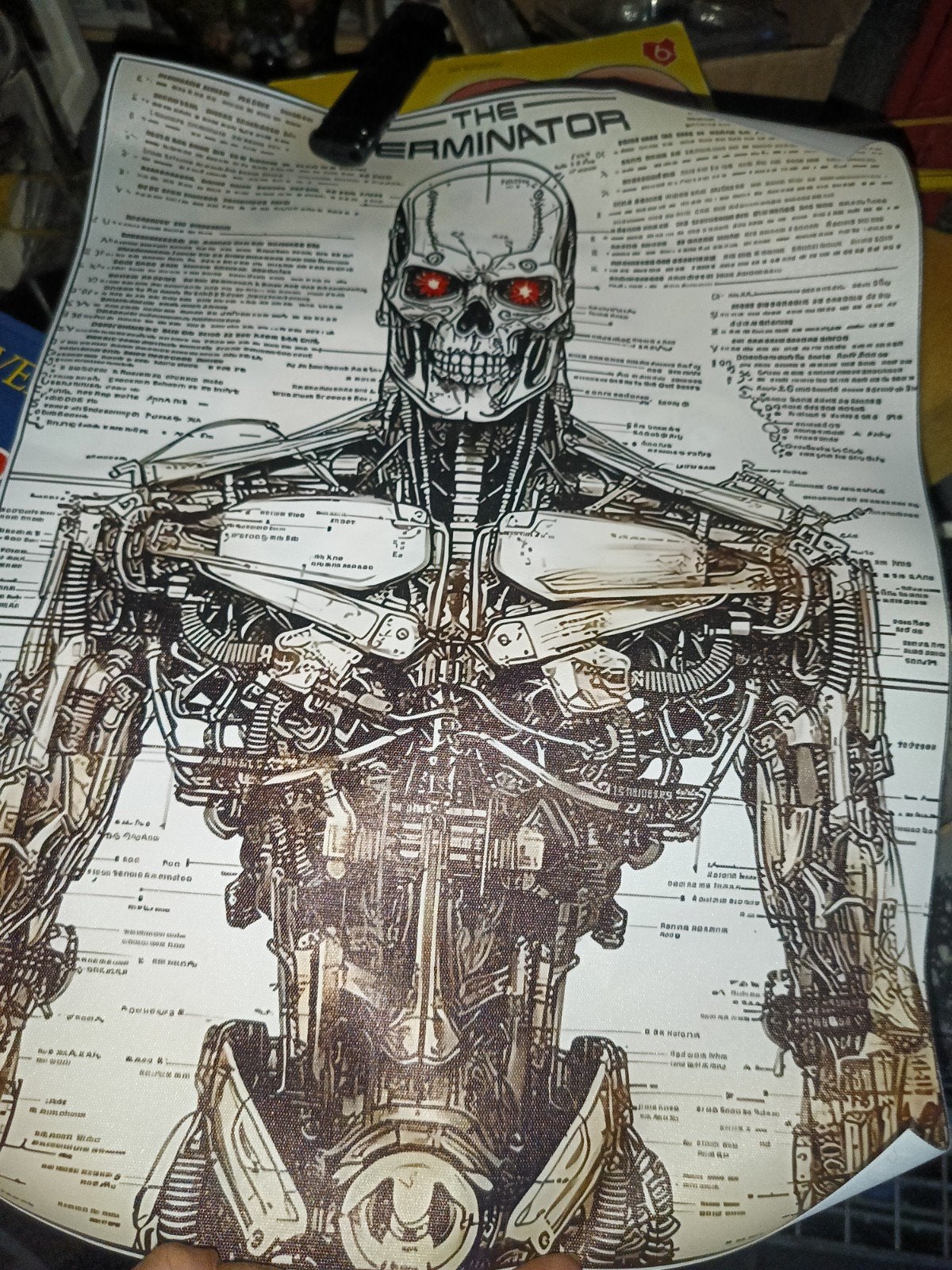 The Terminator Poster op Doek - Iconische Filmkunst, Ophalen, Rechthoekig Staand, Nieuw, Canvas of Doek