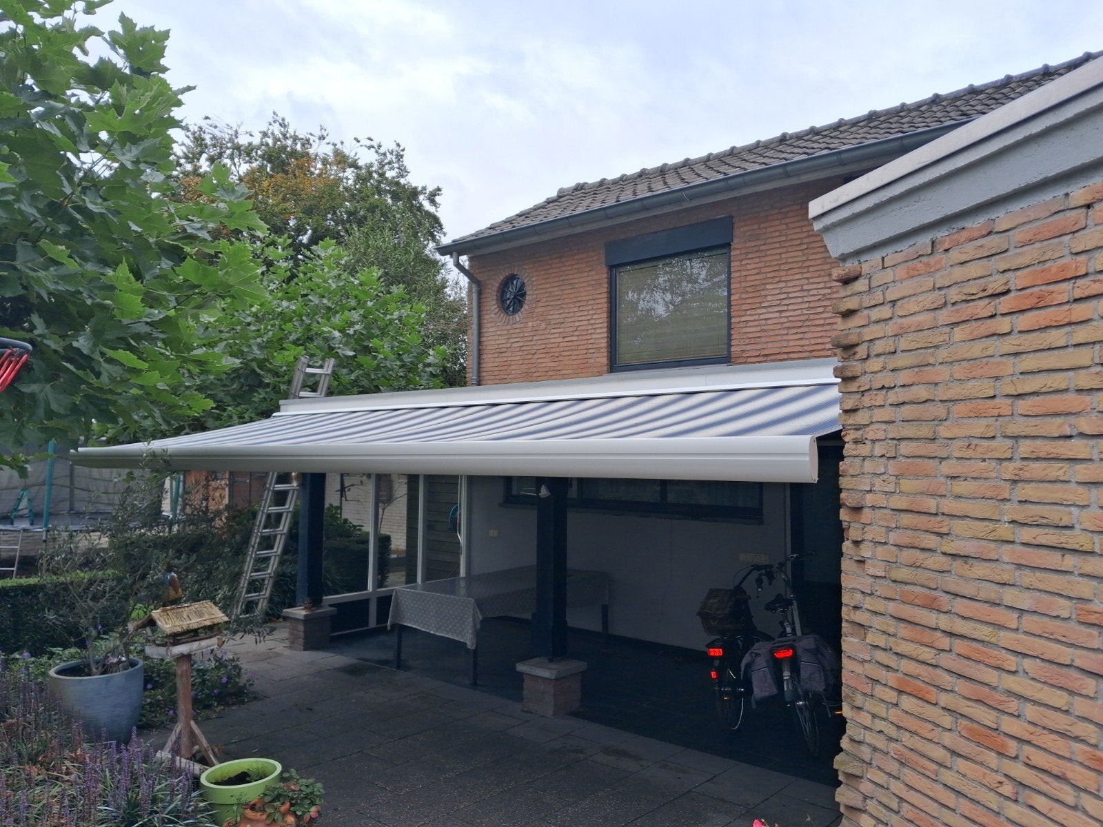 Luifel elektrisch bedient 650x200 cm, Tuin en Terras, Ophalen, 450 cm of meer, Elektrisch, Zo goed als nieuw
