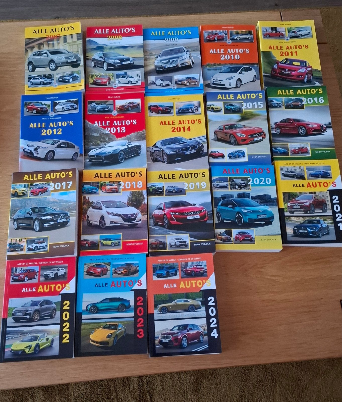 Collectie auto jaarboeken 2007-2024. :KOOPJE, Boeken, Ophalen of Verzenden, Zo goed als nieuw, Algemeen, Henri Stolwijk, Ard en Arnoud op de Weegh