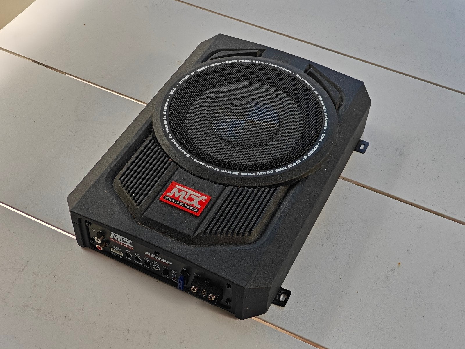 MTX RTU8P actieve subwoofer, Ophalen of Verzenden, Gebruikt