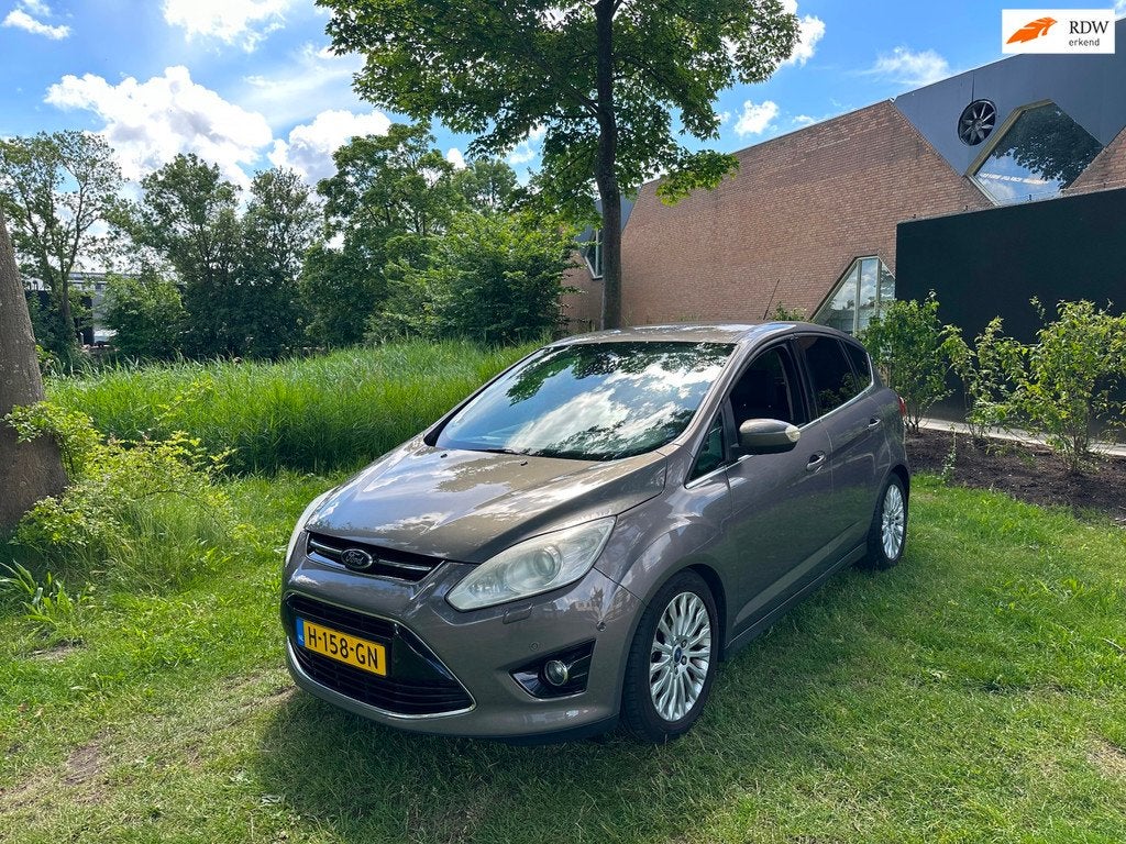 Ford C-Max 1.6 EcoBoost Titanium Airco Camera Elek. klep Ful, Auto's, Voorwielaandrijving, Gebruikt, 4 cilinders, Bruin