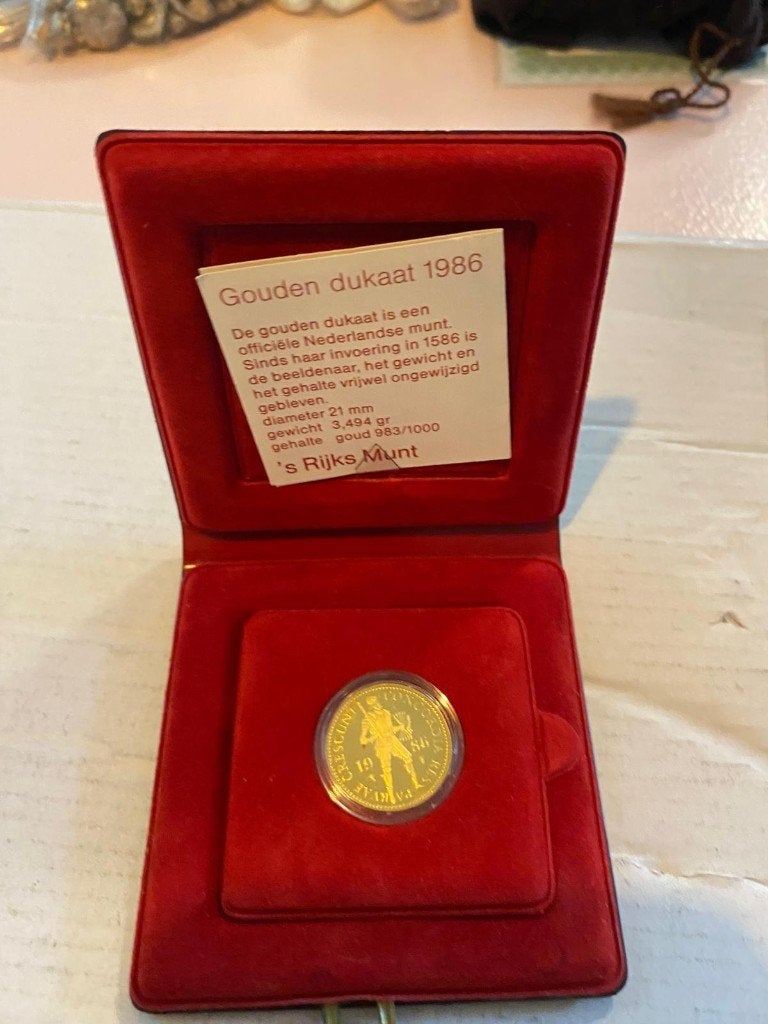 Gouden dukaat 1986, Koningin Beatrix, Losse munt, Goud, Overige waardes