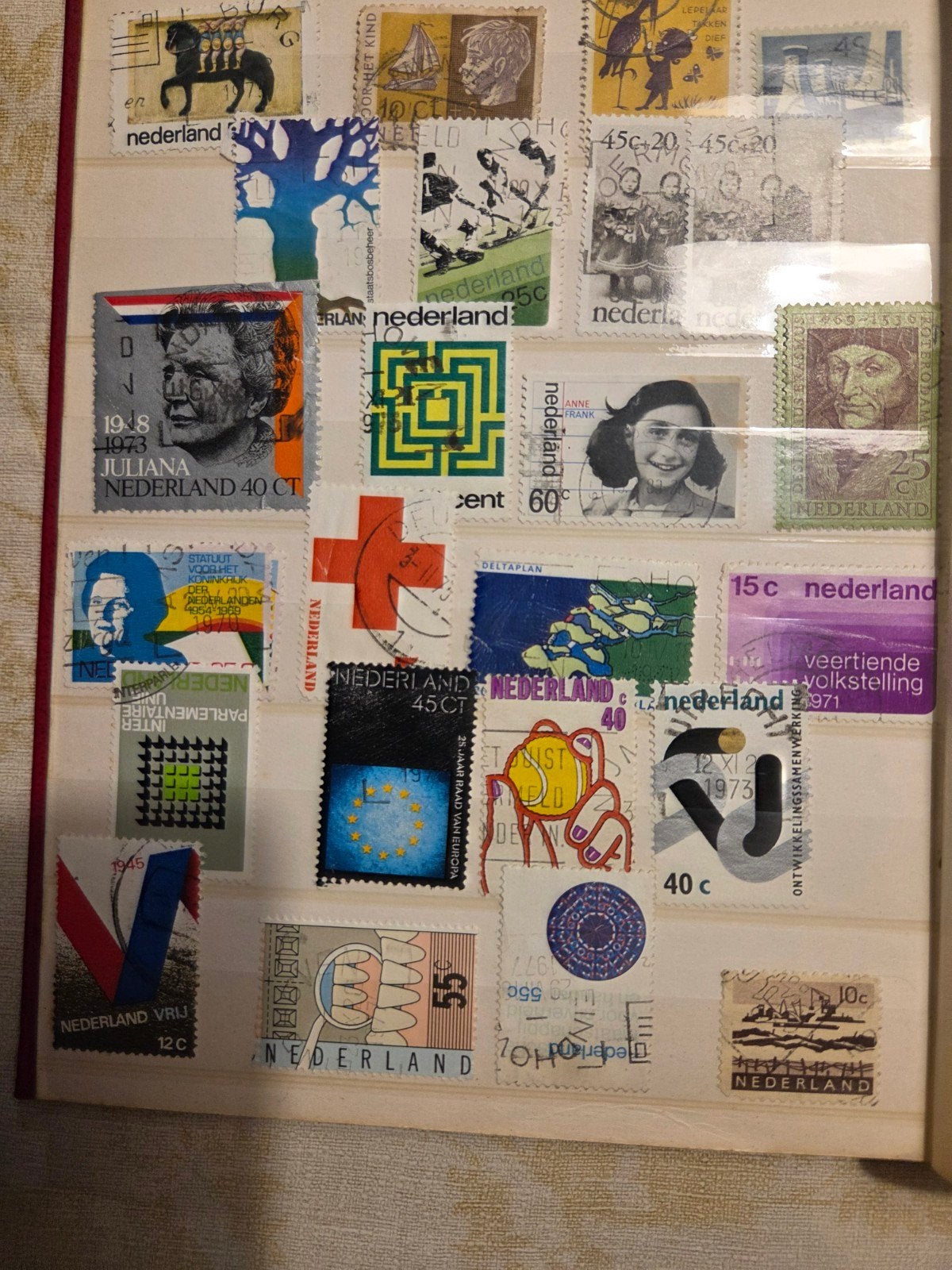 Grote collectie Nederlandse postzegels in album, Postzegels en Munten, Postzegels | Nederland, Ophalen of Verzenden, Na 1940, Gestempeld