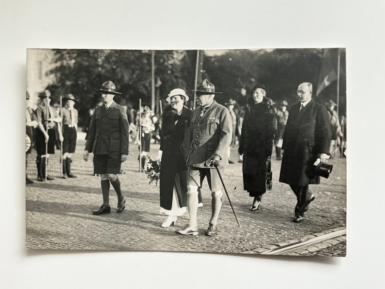 Den Haag fotokaart Plein padvinders scouts prinses Juliana, Ophalen of Verzenden, 1920 tot 1940, Zuid-Holland