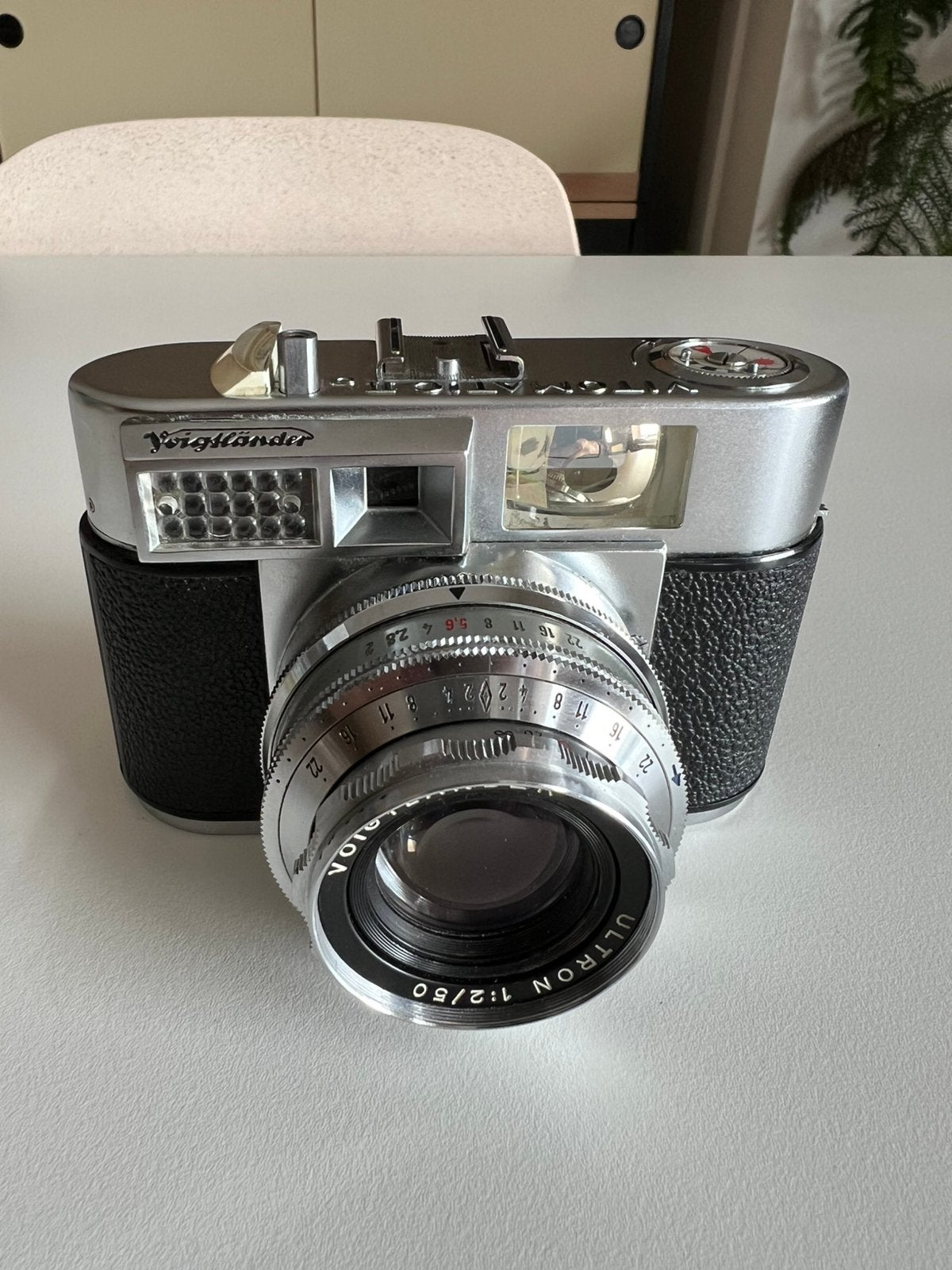 Voigtlander Vitomatic iia, Ultron 50mm 2.0, Gebruikt, Verzenden, Compact, Voigtlander