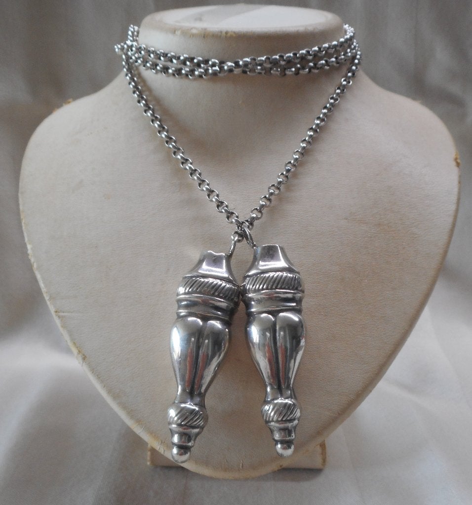 Zilveren jasseron ketting met breidoppen nr.1106