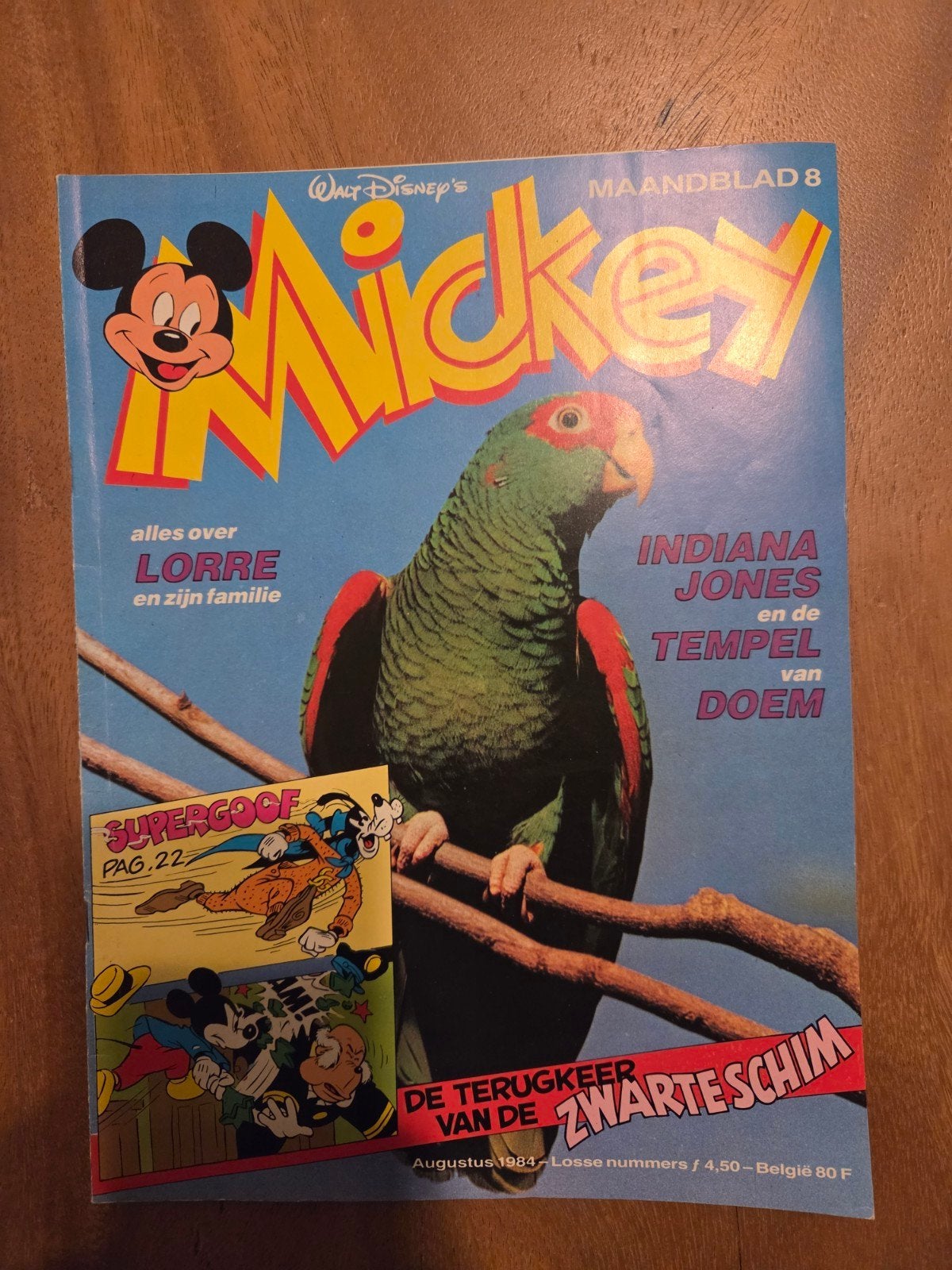 Walt Disney's Mickey Maandblad 8 - Augustus 1984, Boeken, Eén stripboek, Ophalen of Verzenden, Gelezen, Walt Disney