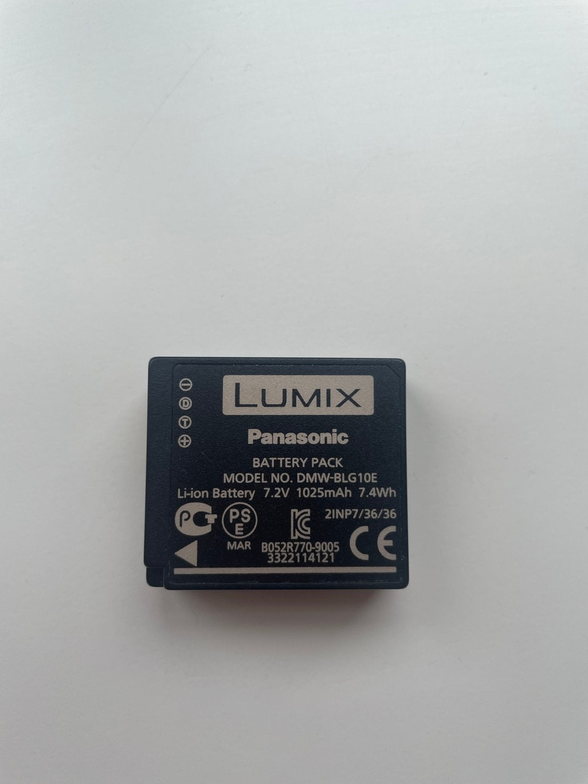Panasonic DMW-BLG10E Li-ion Batterij 7.2V 1025mAh, Ophalen of Verzenden, Gebruikt, Oplaadbaar