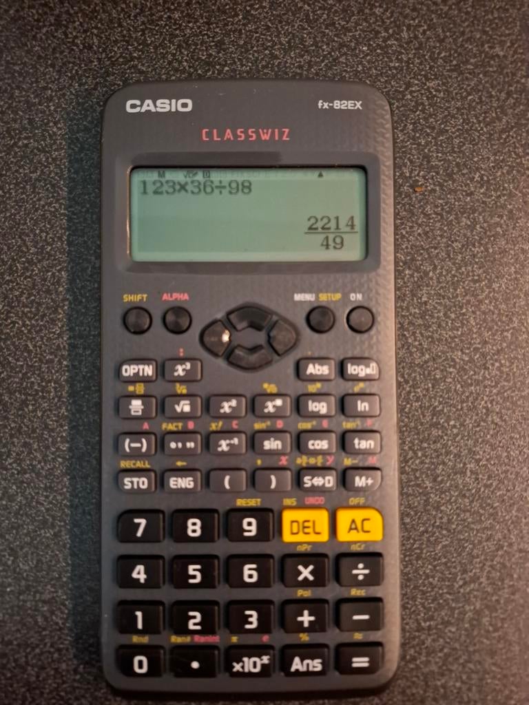 Casio rekenmachine Classwiz fx-82EX, Diversen, Rekenmachines, Ophalen