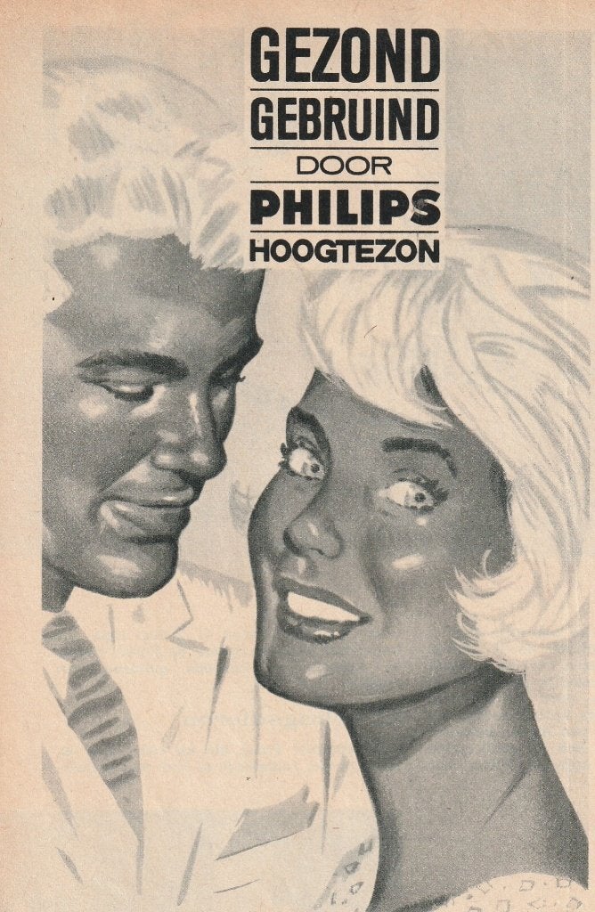 Retro reclame 1960 Philips hoogtezon KL2851 gebruind, Verzenden, Overige typen