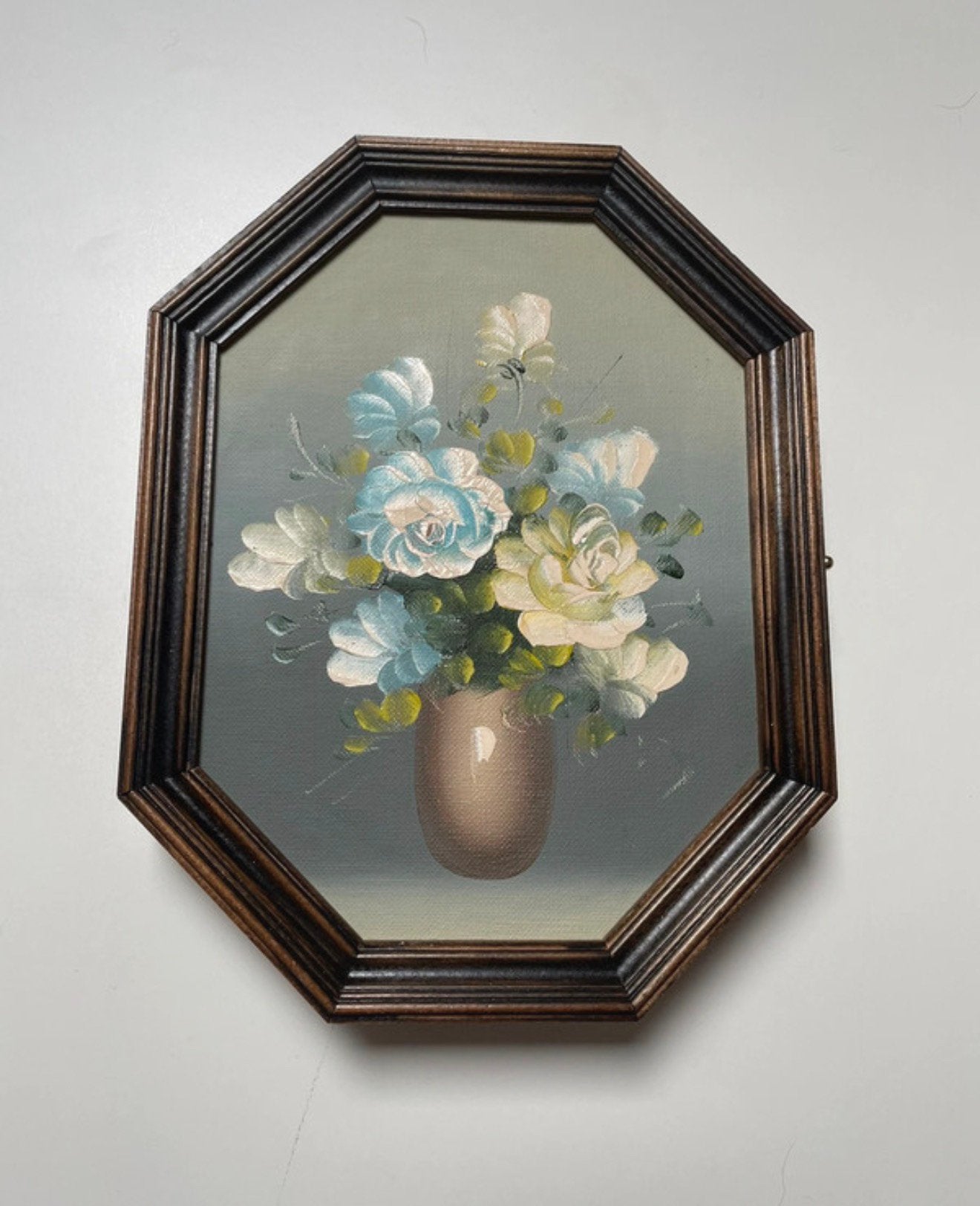 Houten sleutelkastje met bloemen schilderij, Verzenden, Gebruikt, Hout, Overige typen