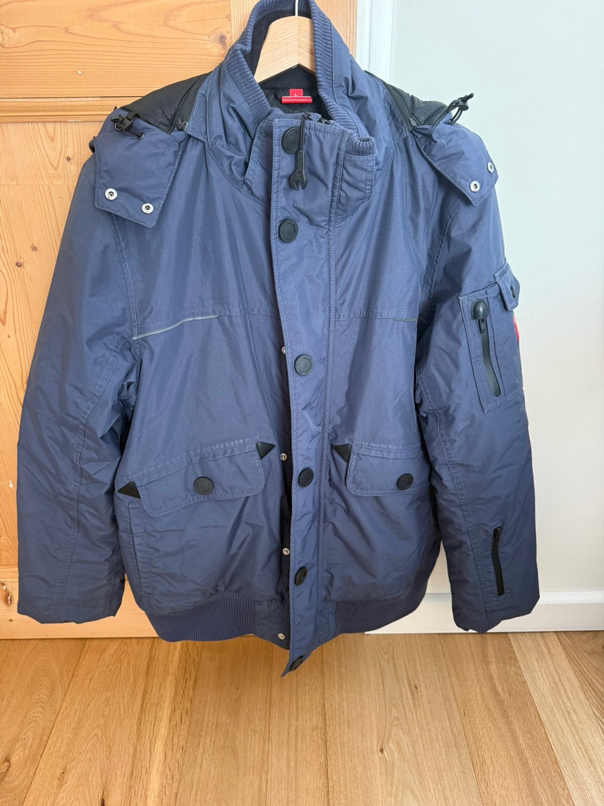 Straus Heren Jack Maat L, Ophalen, Zo goed als nieuw, Maat 52/54 (L), Blauw