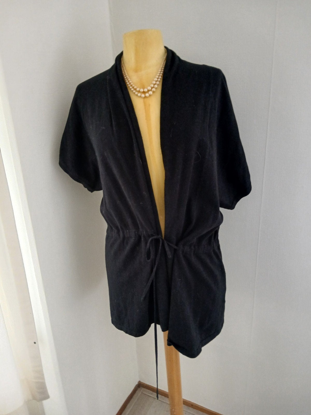 SAMOON vest mt 42 44 zwart met koortje, Verzenden, Zwart, Maat 42/44 (L), Zo goed als nieuw