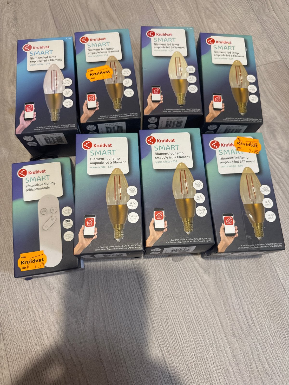 Kruidvat Smart Filament LED Lampen E14 + Afstandsbediening, Ophalen of Verzenden, Nieuw