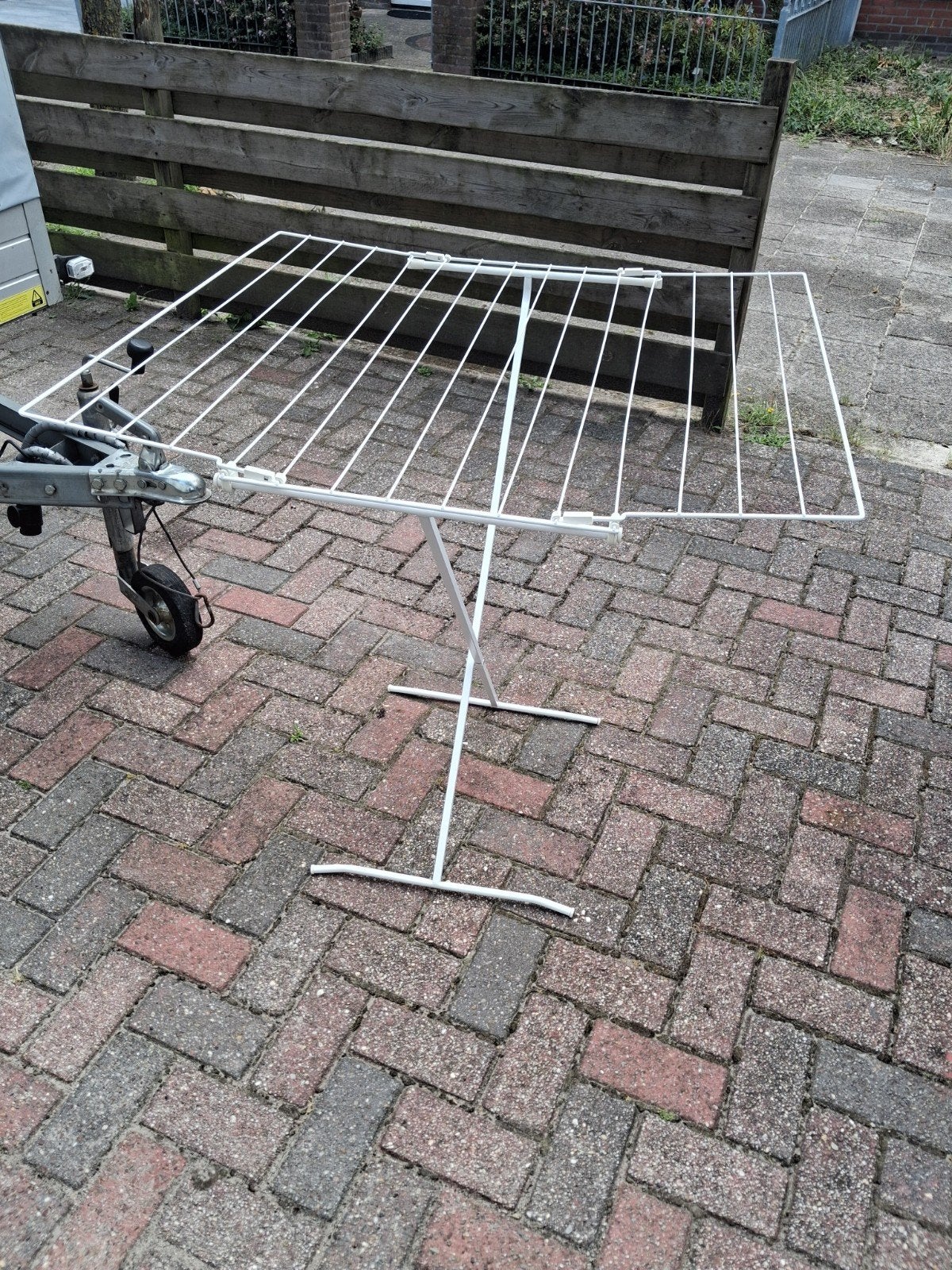 Compact wasrek, ideaal voor balkon of kleine ruimte, Tuin en Terras, Droogmolens en Wasrekken, Ophalen of Verzenden, Gebruikt