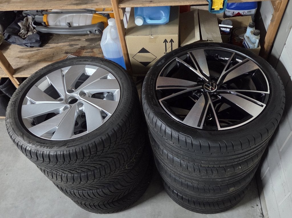 Origineel VW Golf 18" Bakersfield Zomer + 17" Belmont Winter, Auto-onderdelen, Ophalen, 18 inch, Gebruikt, Banden en Velgen