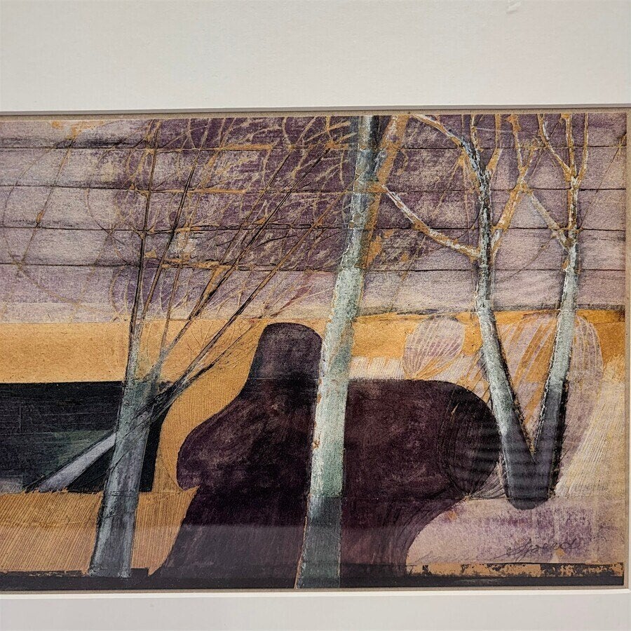 Sjoerd de Vries (1941-2020) - Fries landschap, Ophalen of Verzenden
