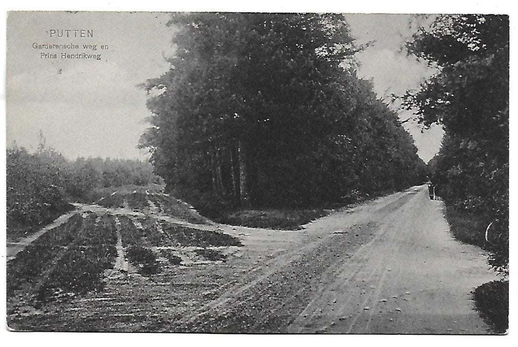 Putten Prins Hendrikweg Ansichtkaart  uit 1916 ( B1439), Ophalen of Verzenden, Voor 1920, Gelopen, Gelderland