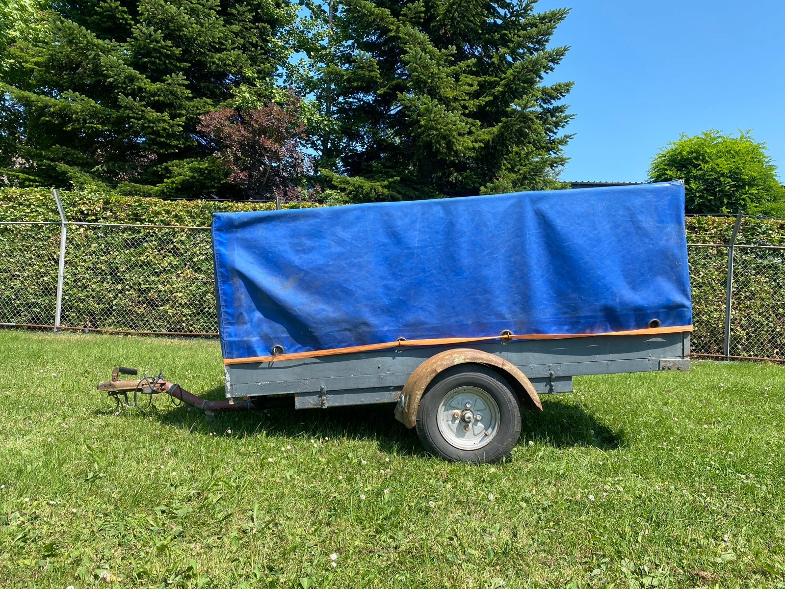 Aanhangwagen met dekzeil - Gebruikt, Ophalen, Gebruikt