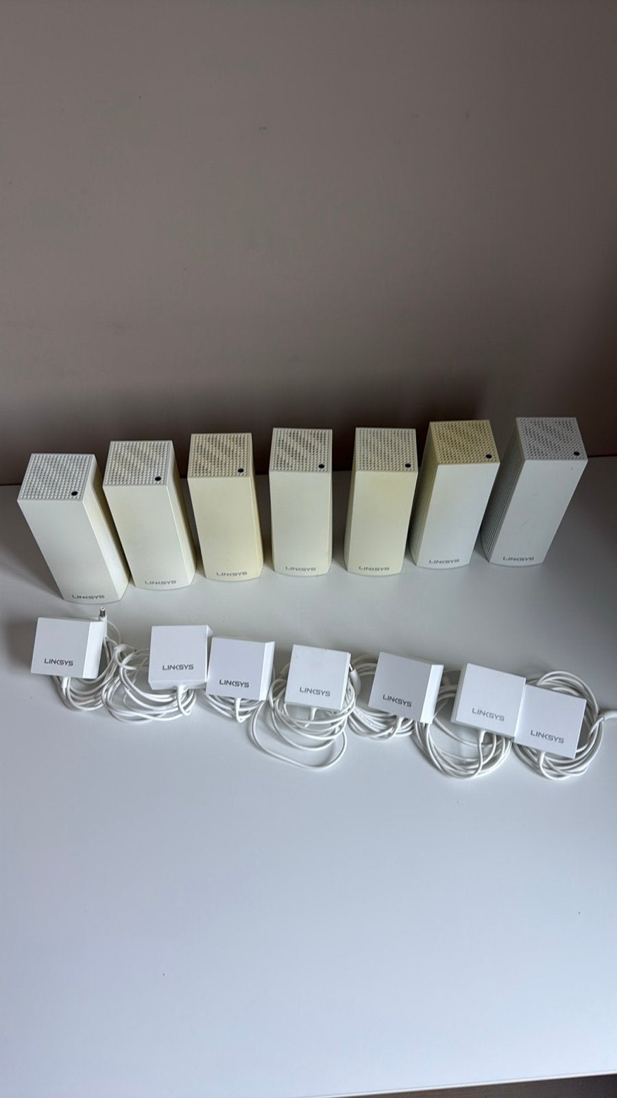Linksys Velop WHW03 V2 Mesh WiFi Systeem (7 stuks), Computers en Software, Ophalen of Verzenden, Gebruikt, Router