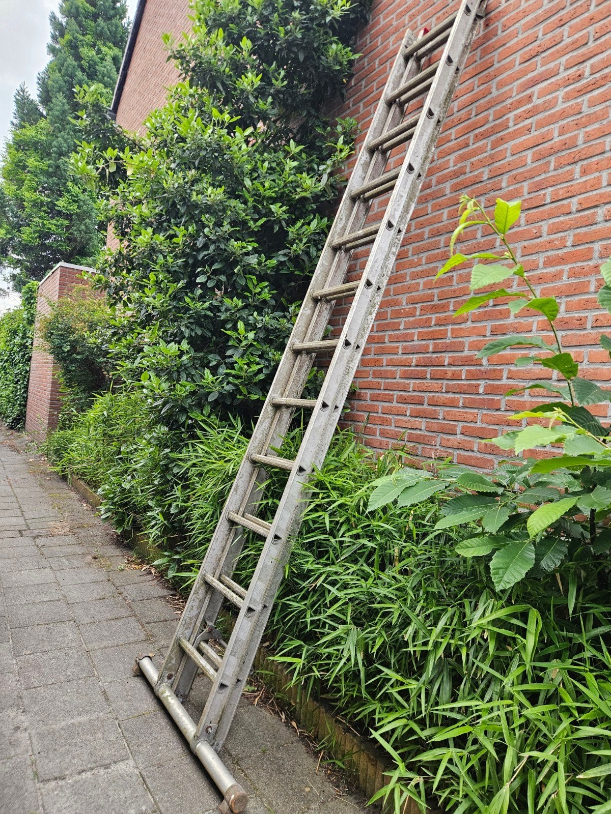 Gebruikte ladder, functioneel, heeft schoonmaak nodig, Ophalen, Gebruikt, Ladder, 4 meter of meer
