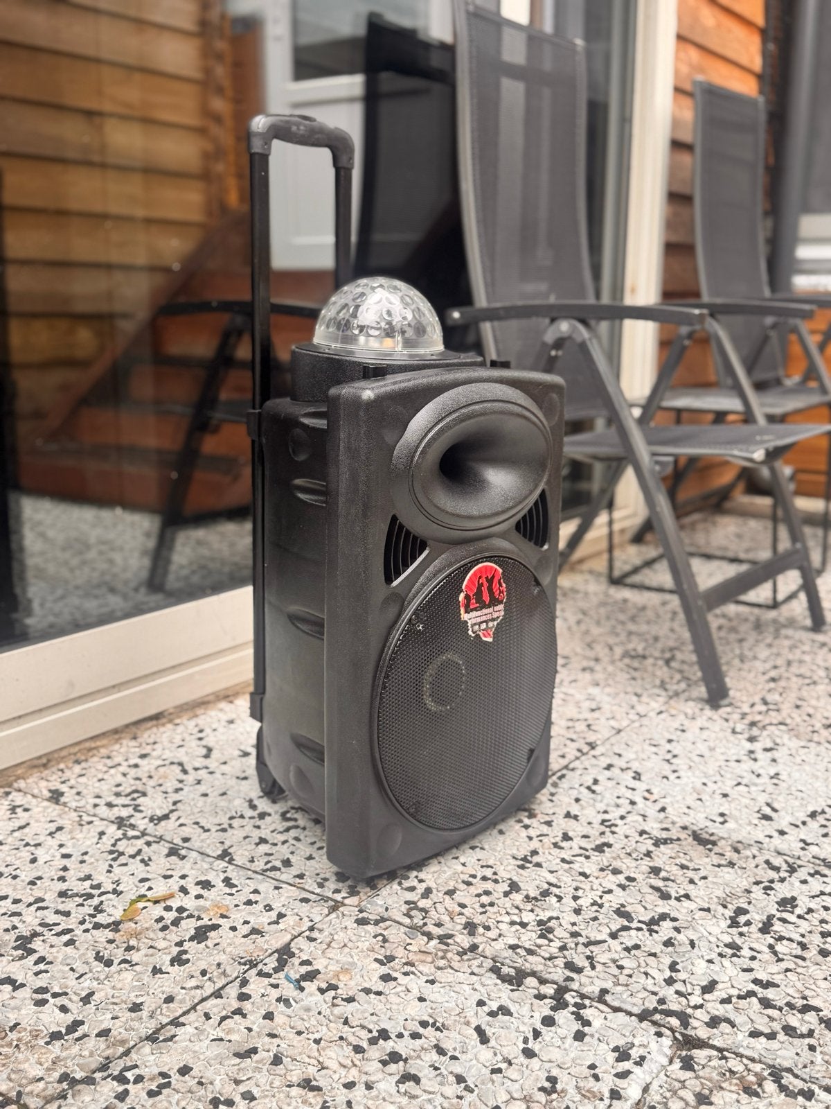 Draagbare Party Speaker met Discolamp en Trolleyfunctie, Audio, Tv en Foto, Luidsprekers, Overige merken, Overige typen, Ophalen of Verzenden