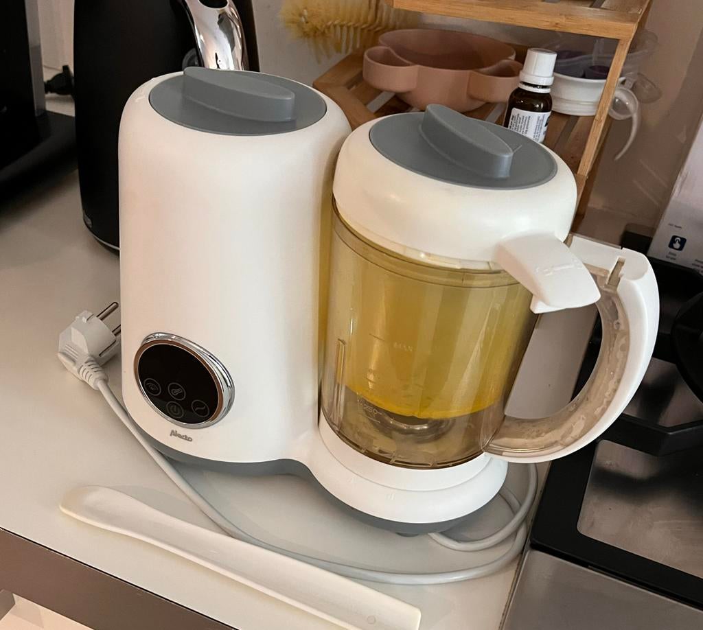 Alecto 5-in-1 baby foodprocessor, Kinderen en Baby's, Babyvoeding en Toebehoren, Ophalen, Gebruikt, Flessen- of potjesverwarmer
