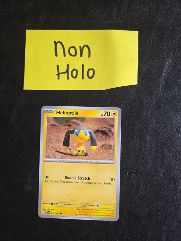 Helioptile 052/132 mega evolution, Ophalen of Verzenden, Zo goed als nieuw
