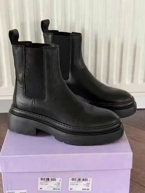 zwarte leren Chelsea boots Copenhagen Bijenkorf maat 40, Zwart, Lage of Enkellaarzen, Nieuw, Ophalen of Verzenden