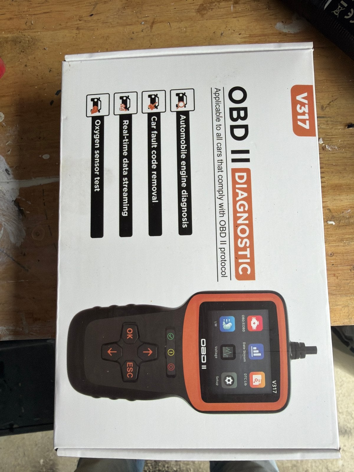 OBD II Diagnostisch Hulpmiddel V317 - Auto Foutcode Lezer, Ophalen of Verzenden, Zo goed als nieuw
