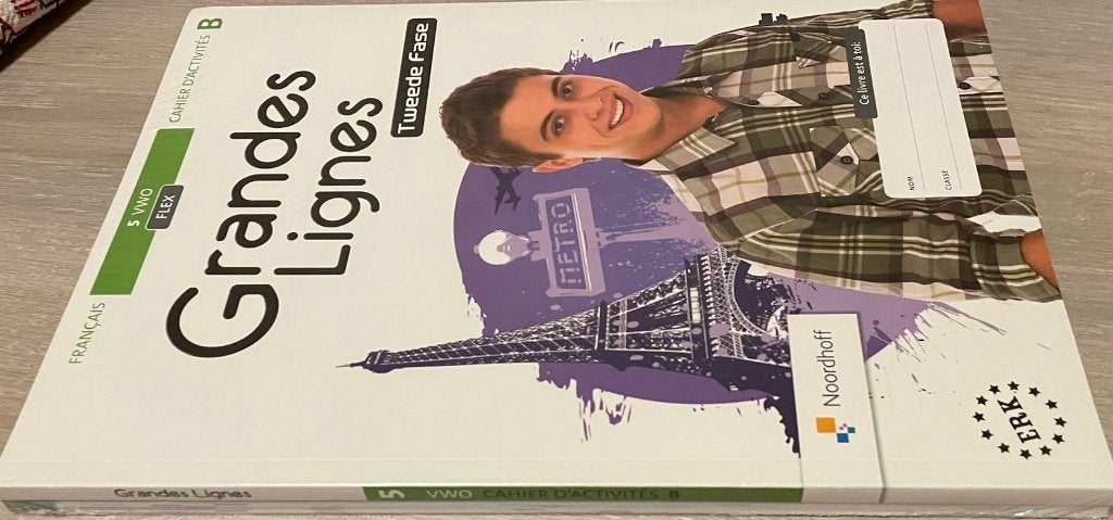 Grandes Lignes Frans Cahier D'activites A en B VWO 5, Boeken, Frans, VWO, Noordhoff, Nieuw