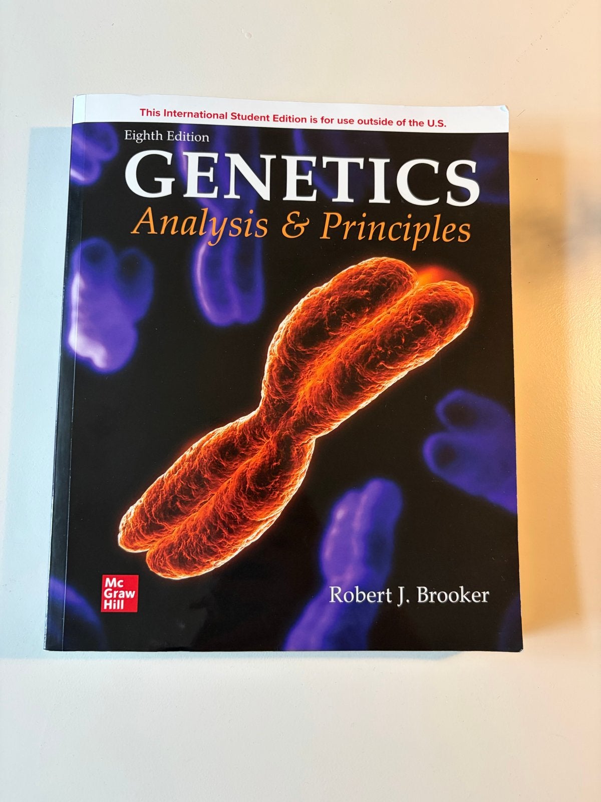 Genetics: Analysis & Principles - Robert J. Brooker (8e), Boeken, Ophalen of Verzenden, Zo goed als nieuw, Natuurwetenschap
