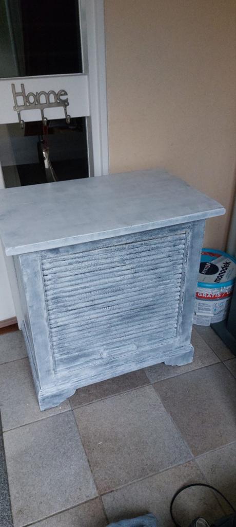 Te koop: massief eiken White was rolluikkastje, Huis en Inrichting, Ophalen