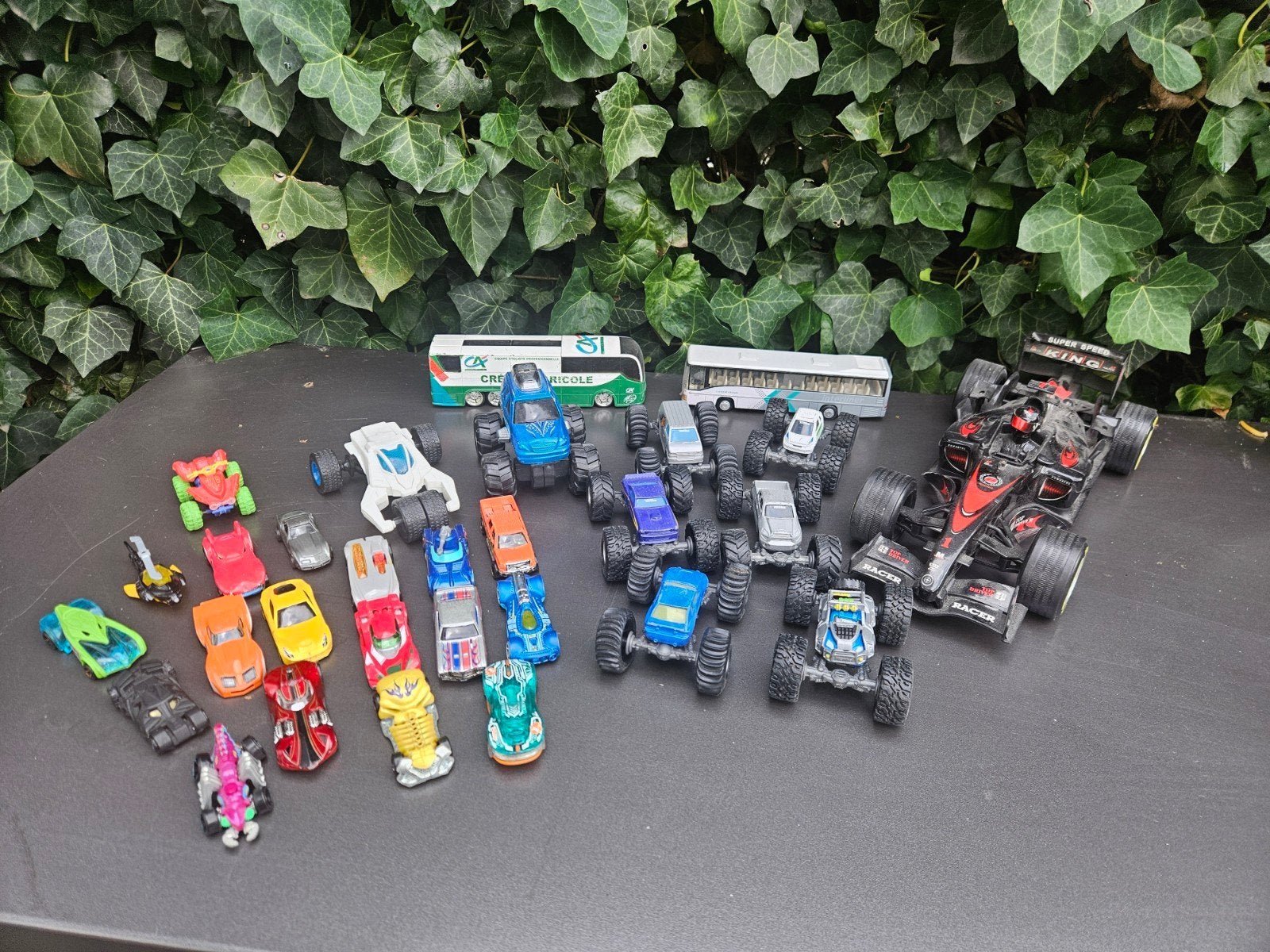 Grote autoverzameling: Tonka, Hot Wheels, bussen en meer!, Ophalen of Verzenden, Gebruikt