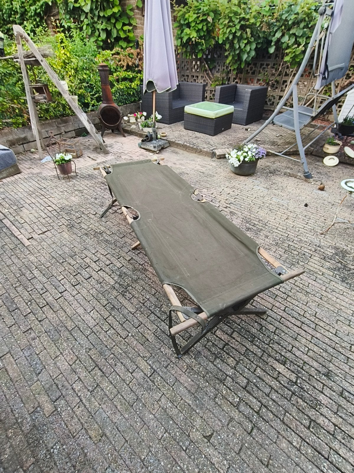 militair veldbed., Ophalen, Landmacht, Nederland