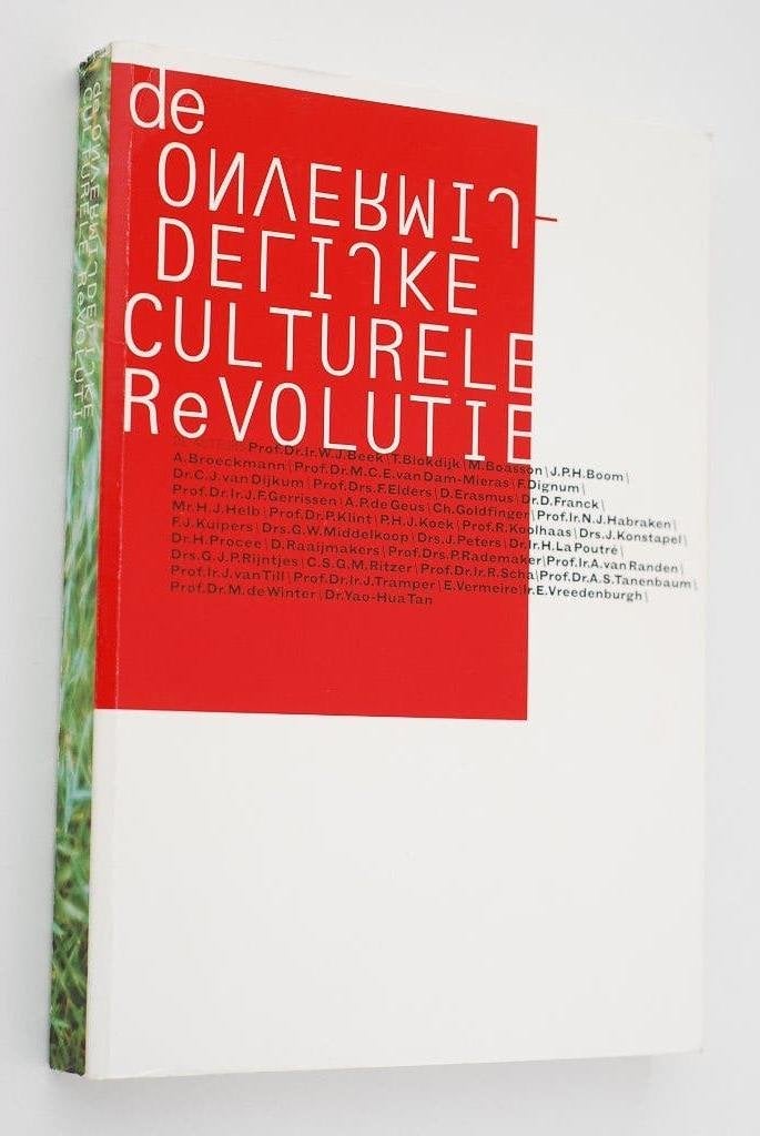 Culturele Revolutie - SMO Stichting Maatschappij Onderneming, Boeken, 20e eeuw of later, Verzenden, Zo goed als nieuw, Europa